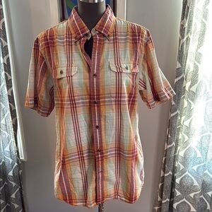 The North Face Short Sleeve Plaid Button Down Shirt